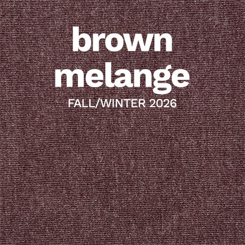 Miik's brown melange colour swatch