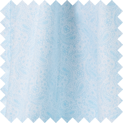 Light blue fabric with a paisley pattern.
