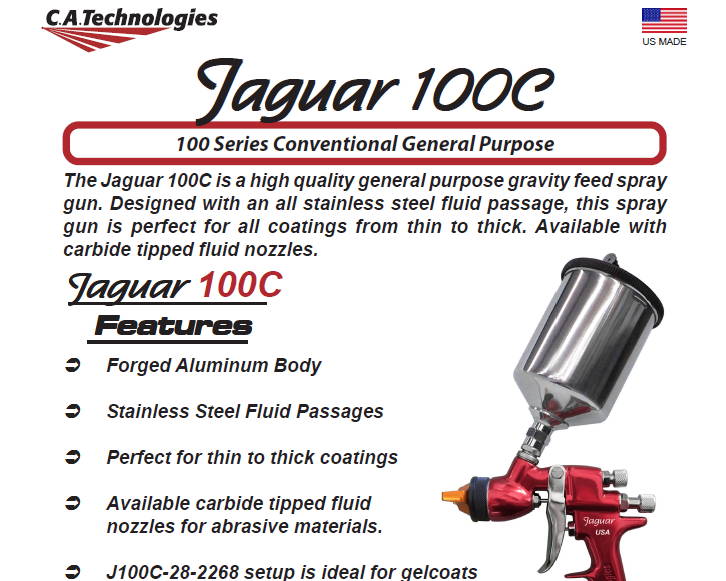 CA Technologies Jaguar 100C Sales Sheet