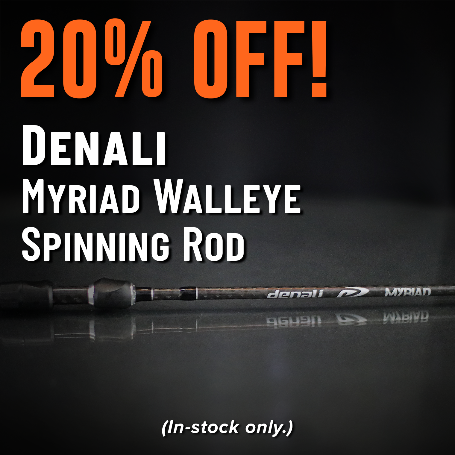 20% Off! Denali Myriad Walleye Spinning Rod