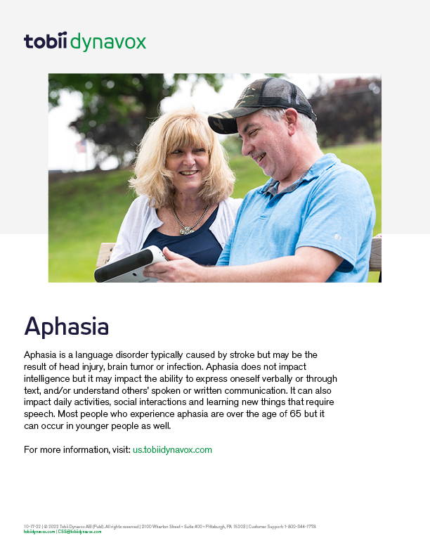 Aphasia brochure