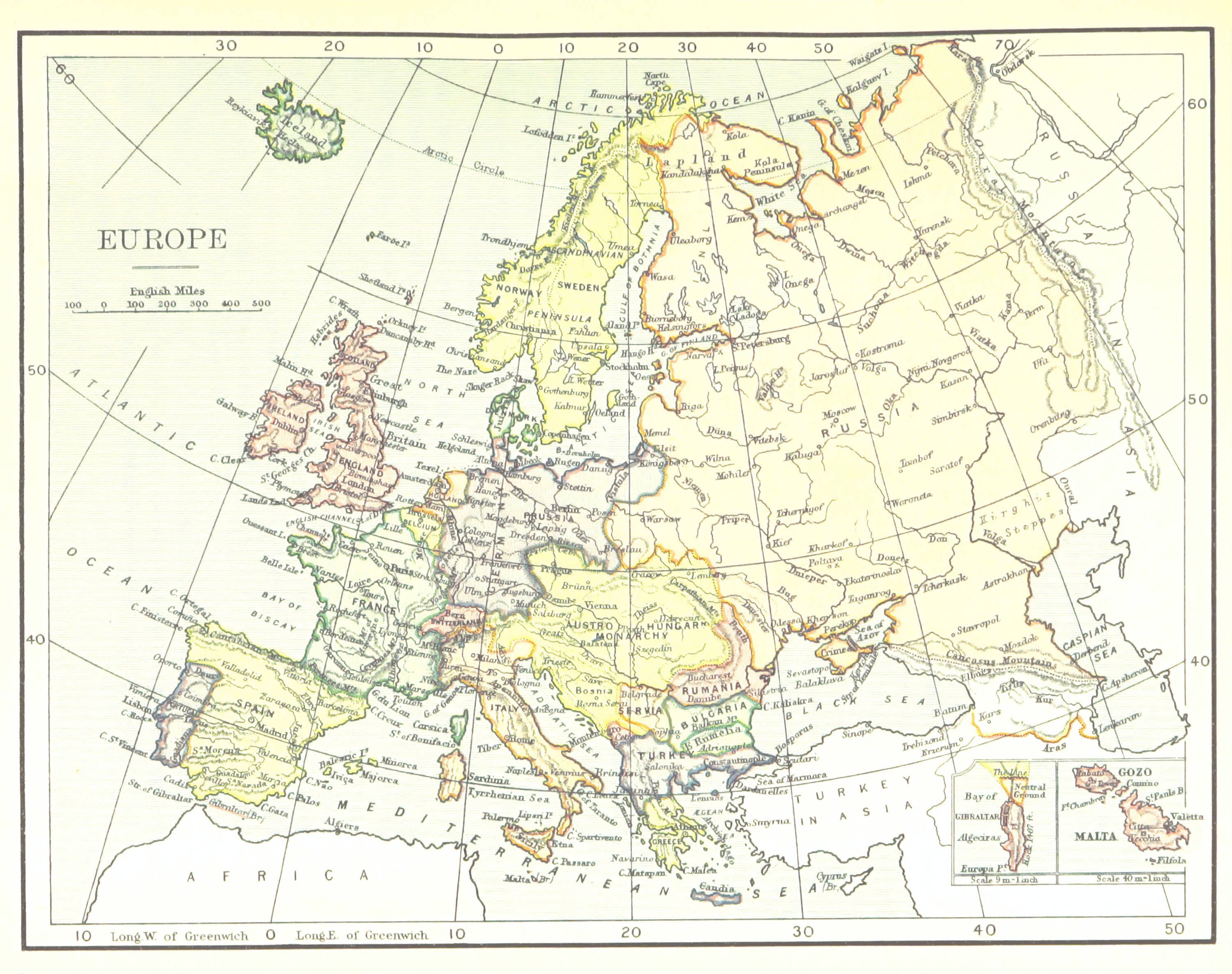 mapa de Europa