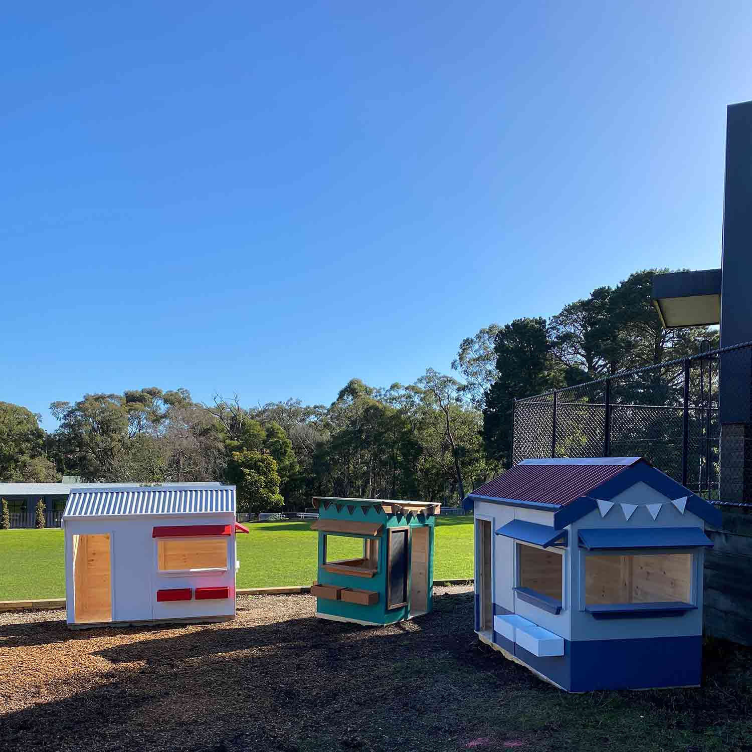 Timber Cubby House Village perfect for primary schools