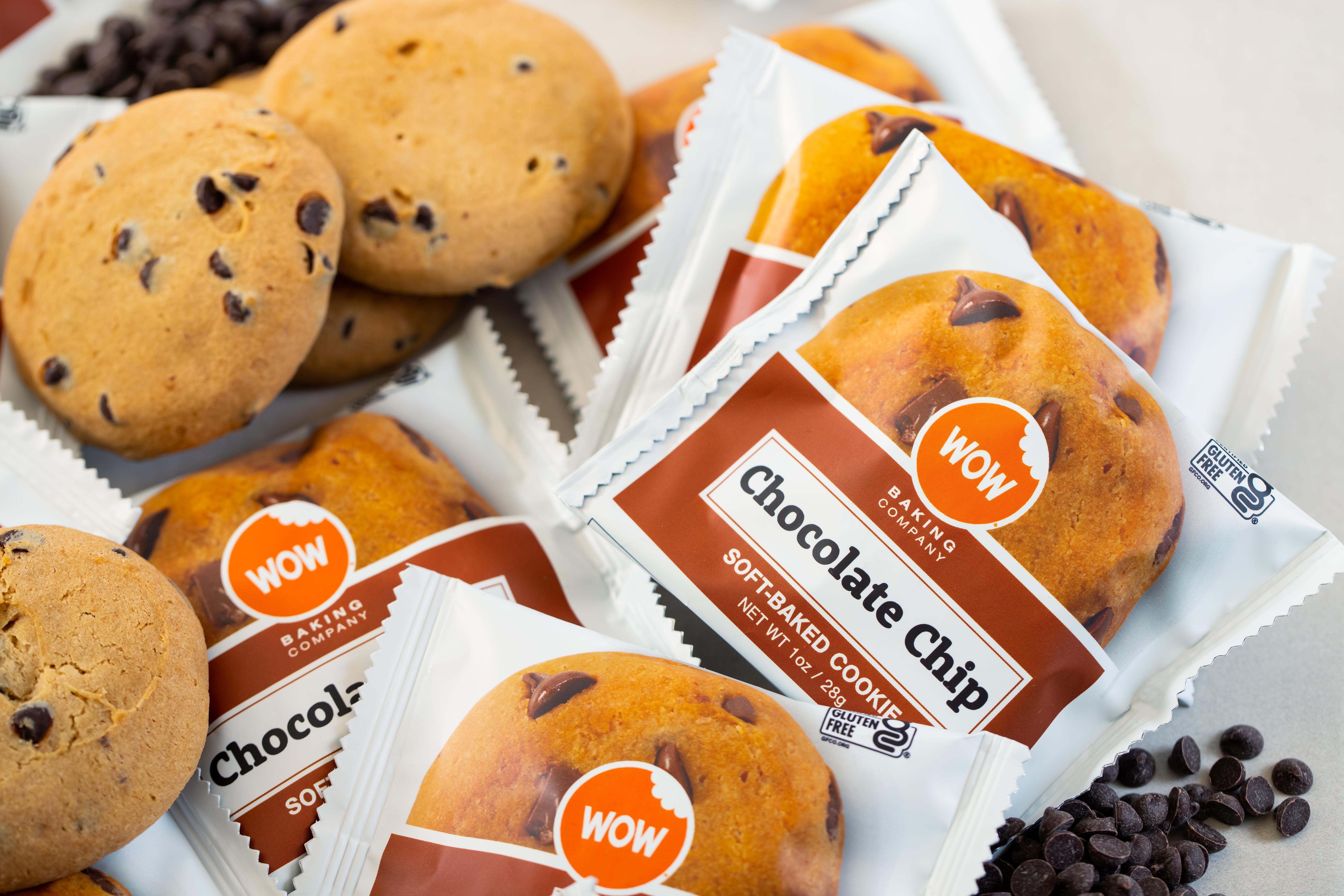 1 oz individualy wrapped gluten free soft baked cookies WOW Baking Company
