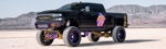 Nicholas's black lifted 2016 Chevrolet Silverado 2500HD with purple and gold suspension thumbnail