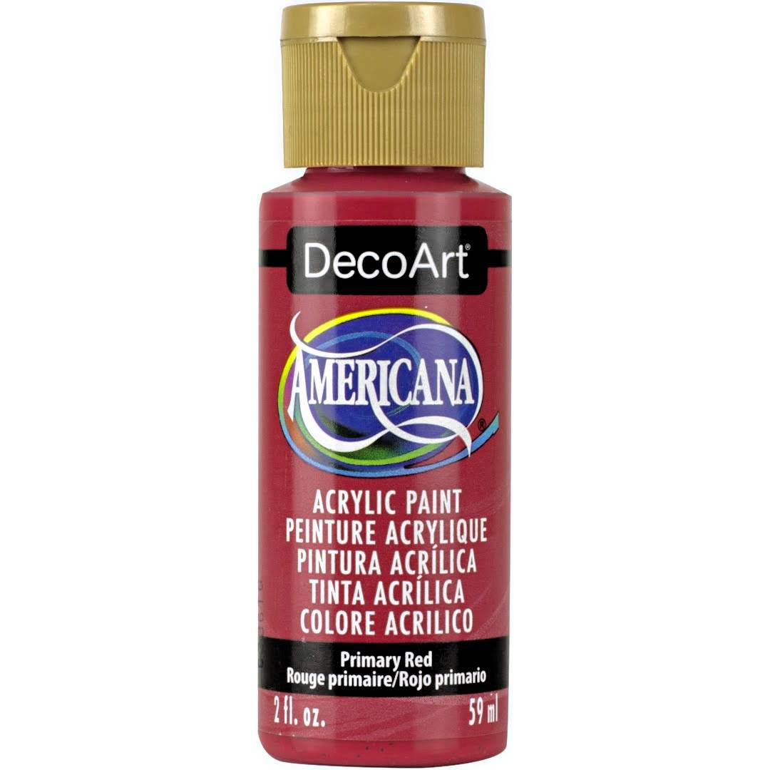 Primary Red Americana Acrylics DA199-3 2 ounce bottle