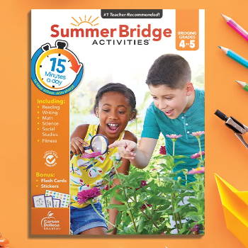Summer Bridge Activities Grades 5-6 Backpack kit with flashcards and readers