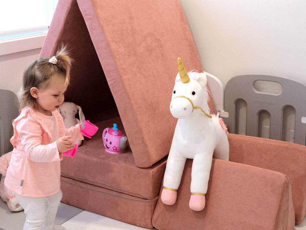 Unicorn tea party imaginary play nook