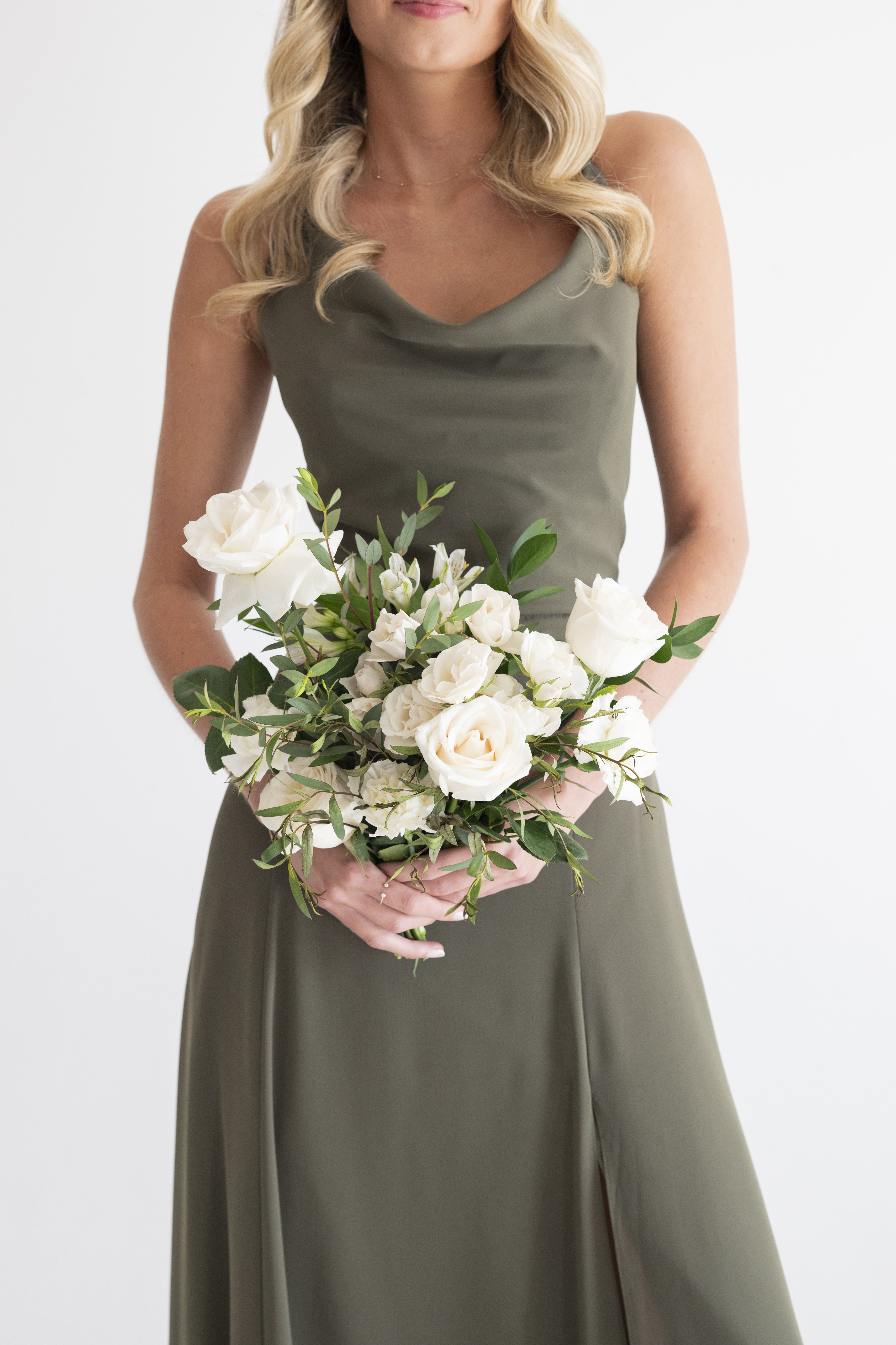 Emerald and Cream Bridesmaid hybrid diy