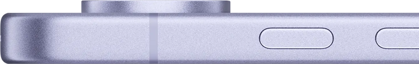 Close-up of a smartphone's edge showing buttons and camera.