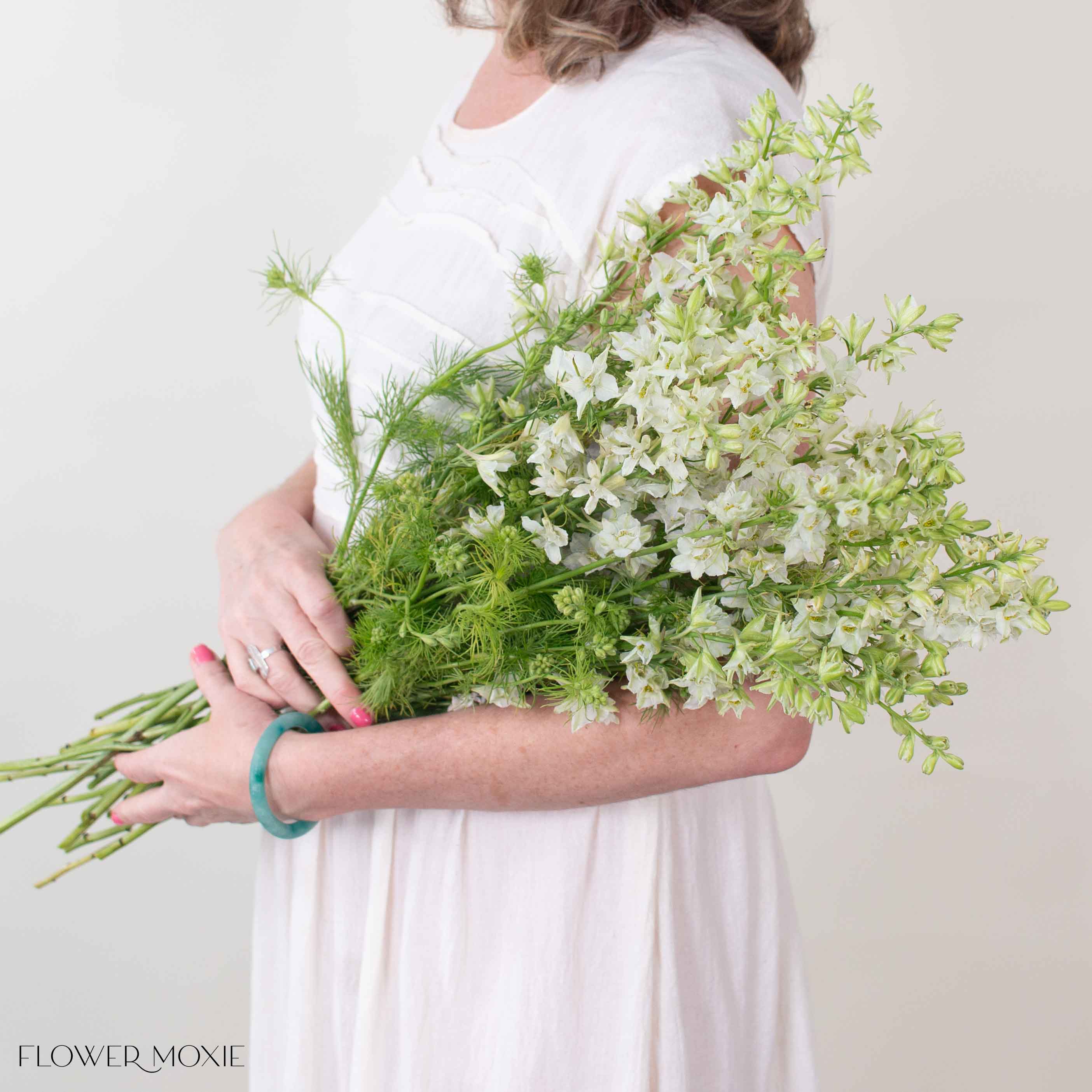 white larkspur