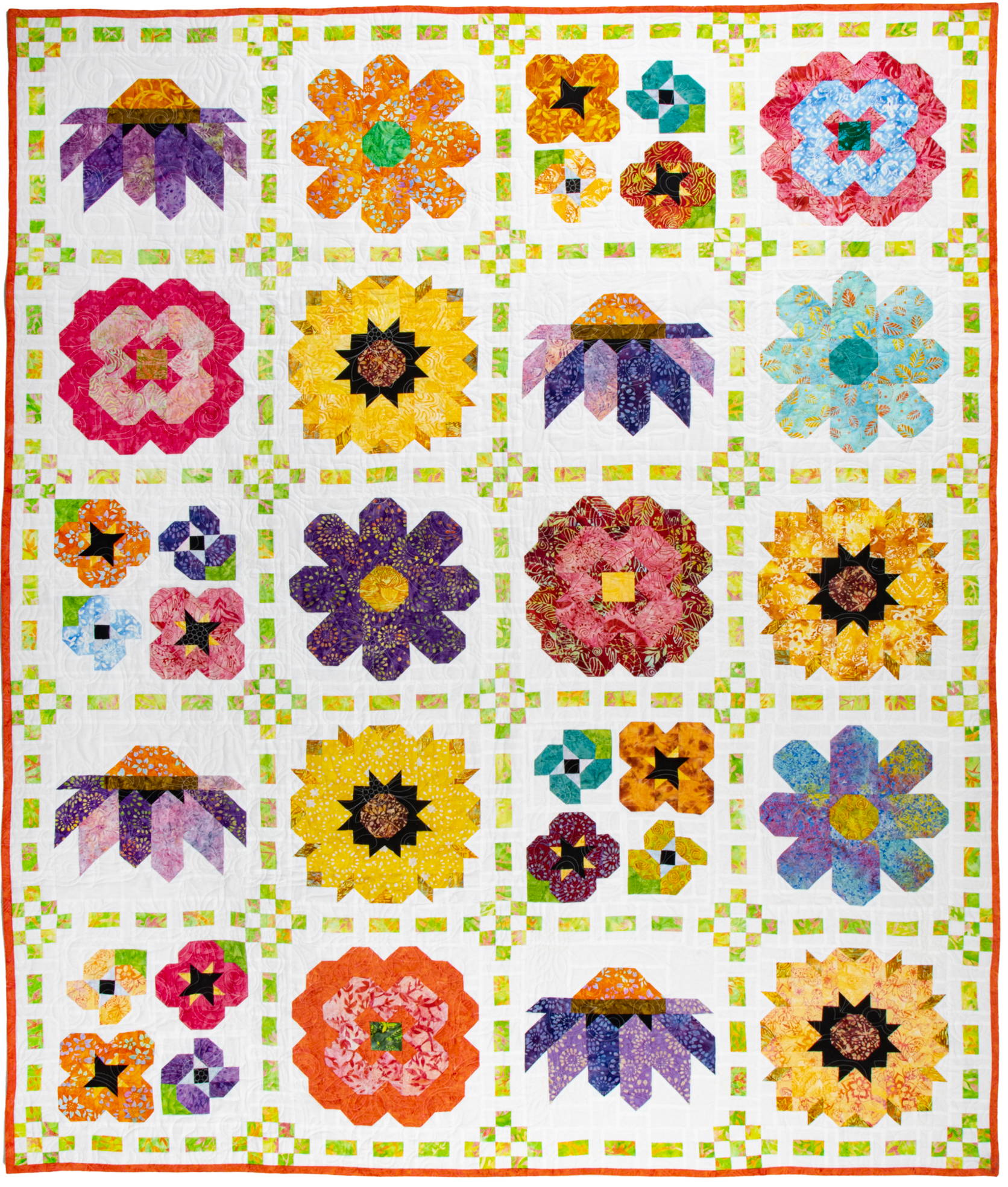 Wildflower Seeds Block of the Month Quilt