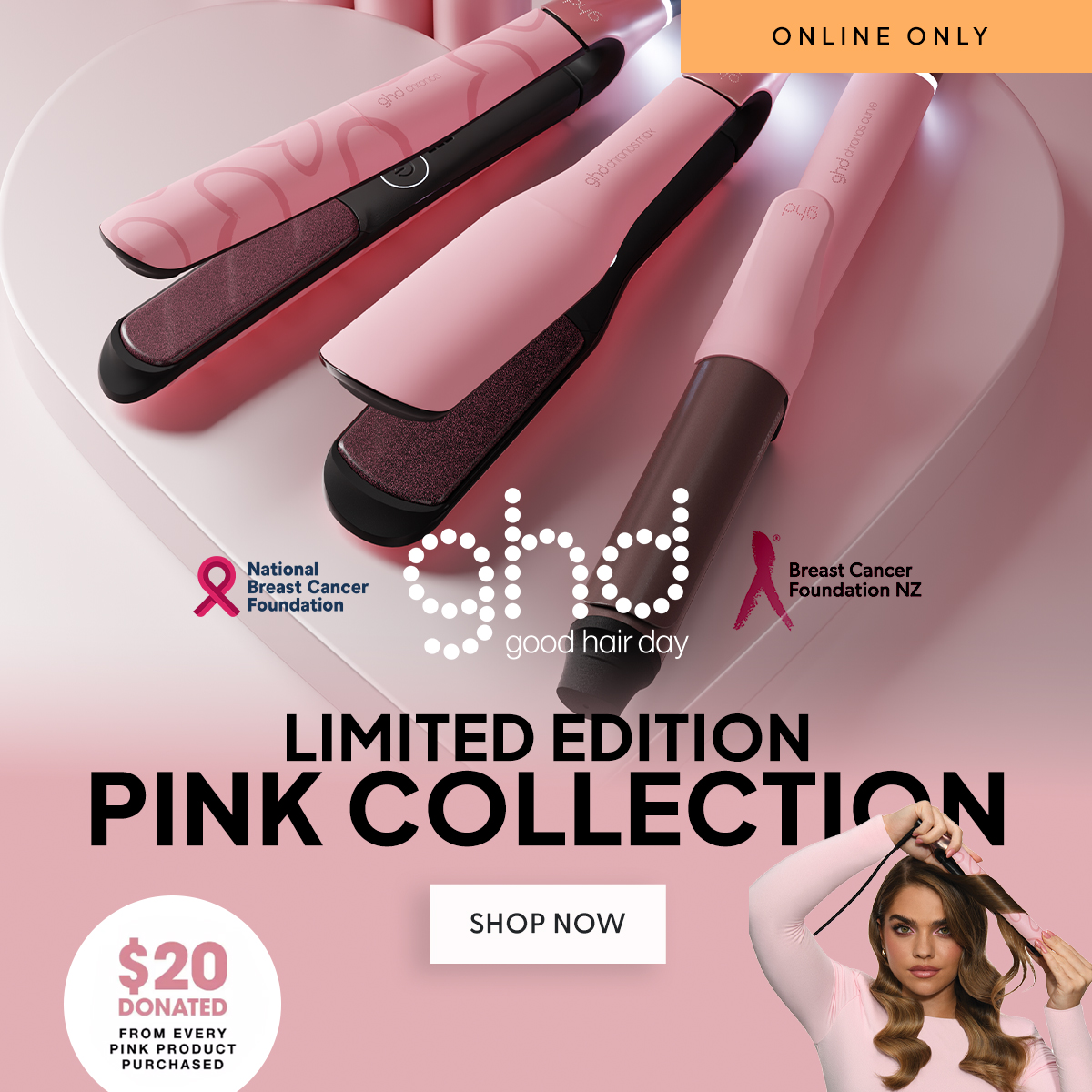 Meet the latest pink icons from ghd.
