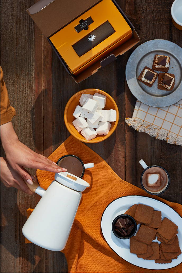 S'Mores on a picnic table spread
