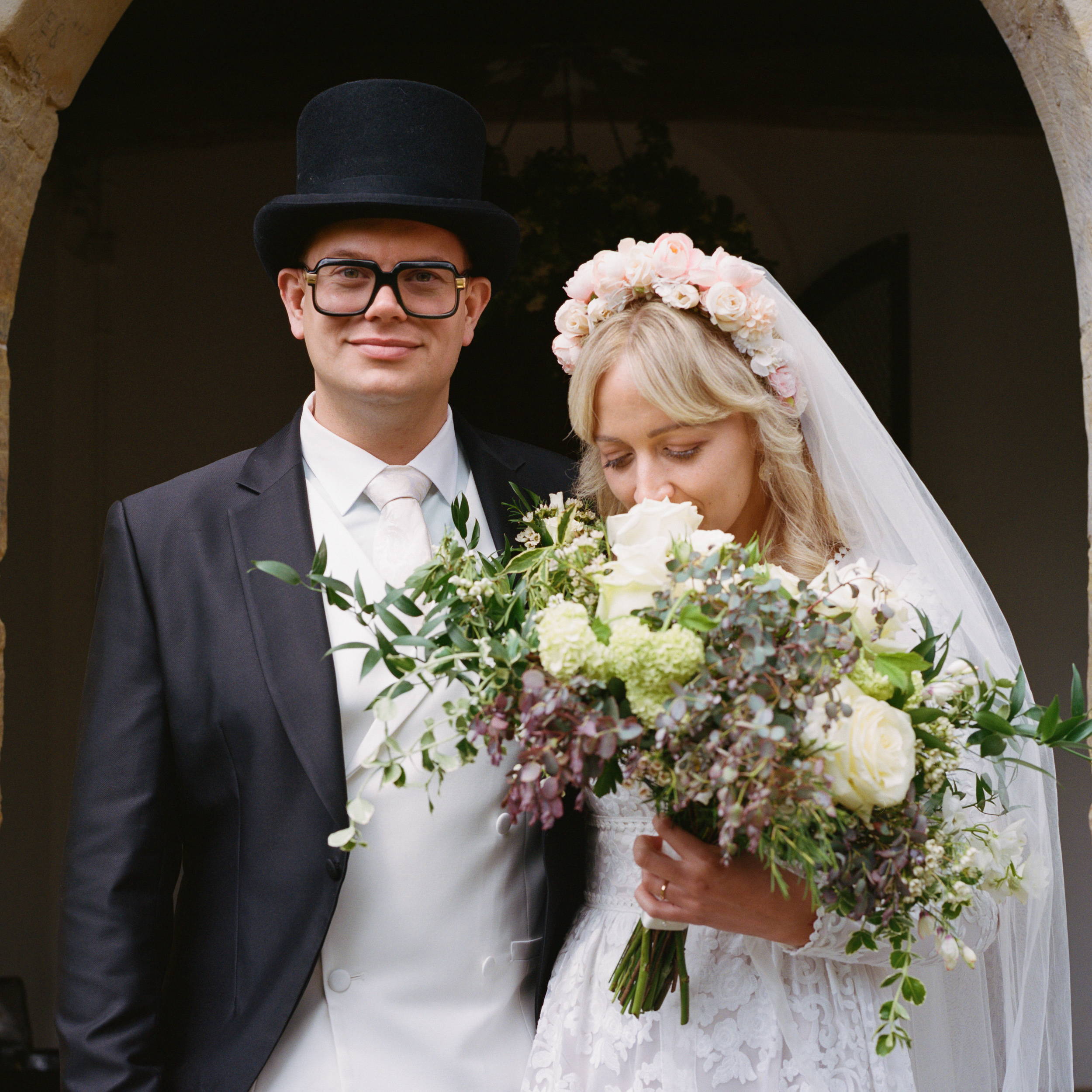 Dan Higginson: Getting Paid to Shoot Film| Dan Higginson wedding couple portrait