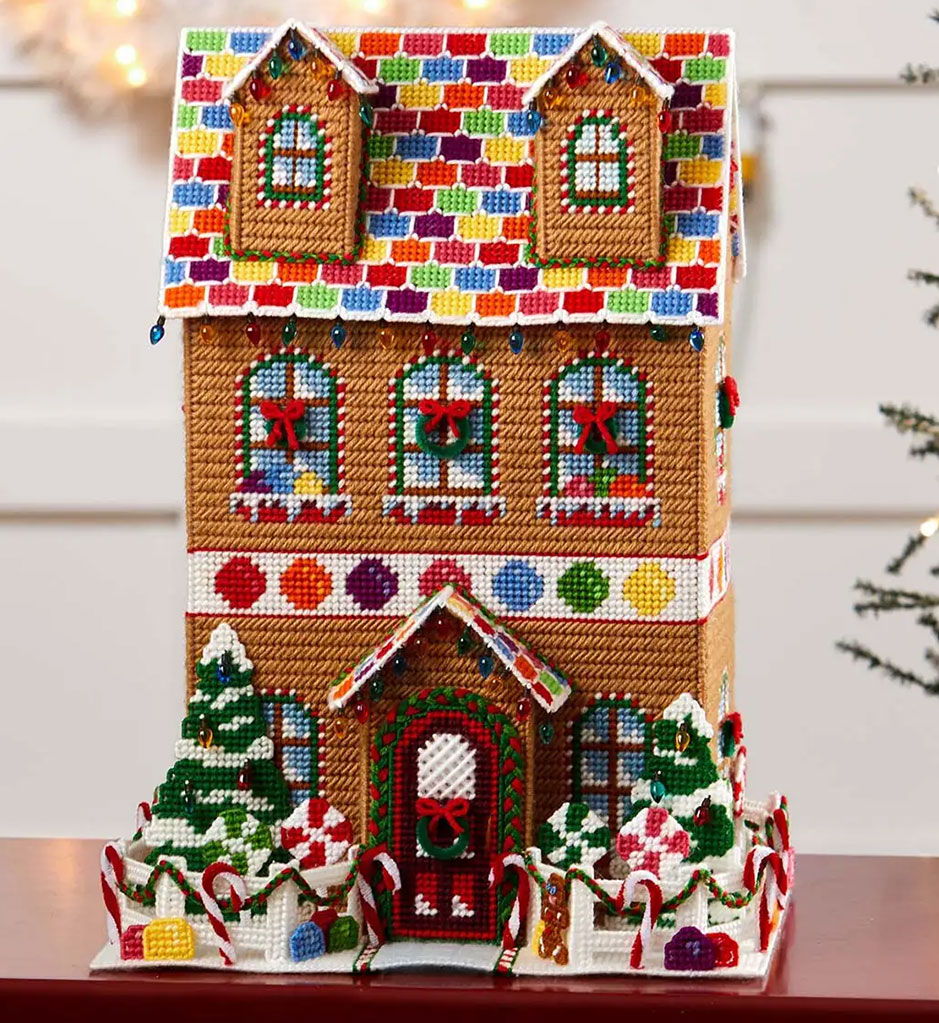 Gingerbread House, Plastic Canvas Grand Design