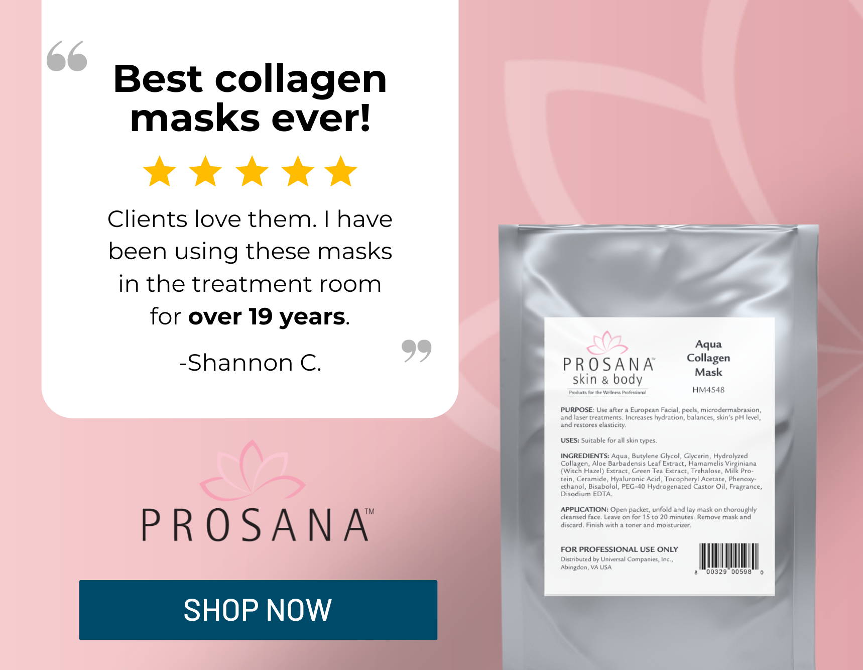 Prosana Aqua Collagen Best Collagen Mask Ever