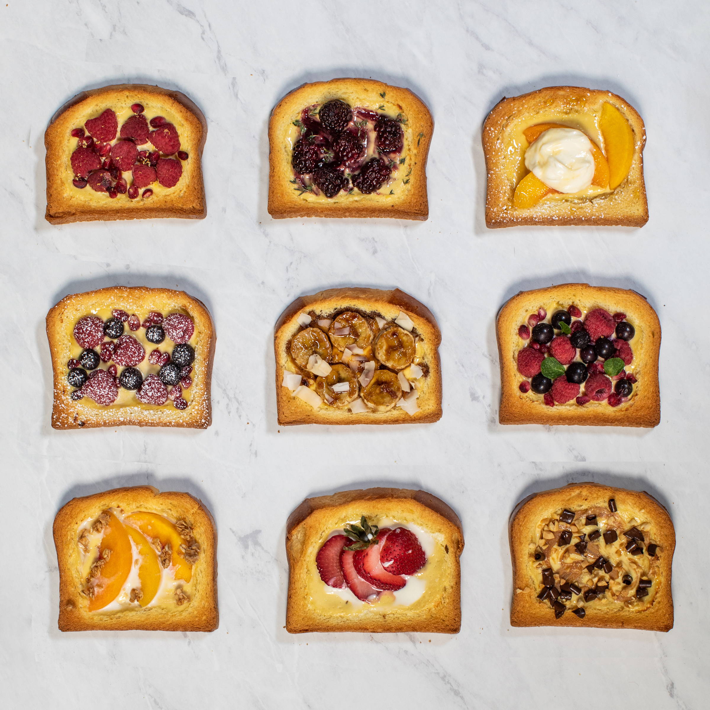 9 types of Custard Toast