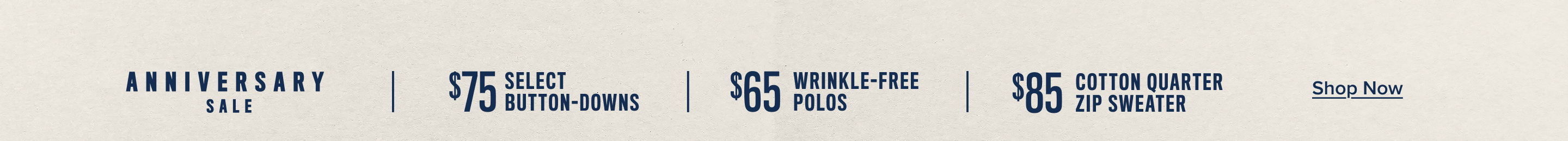 Anniversary Sale: Styles Starting at $65