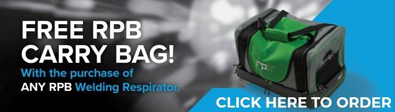 FREE RPB Duffel with Purchase of Welding Respirator