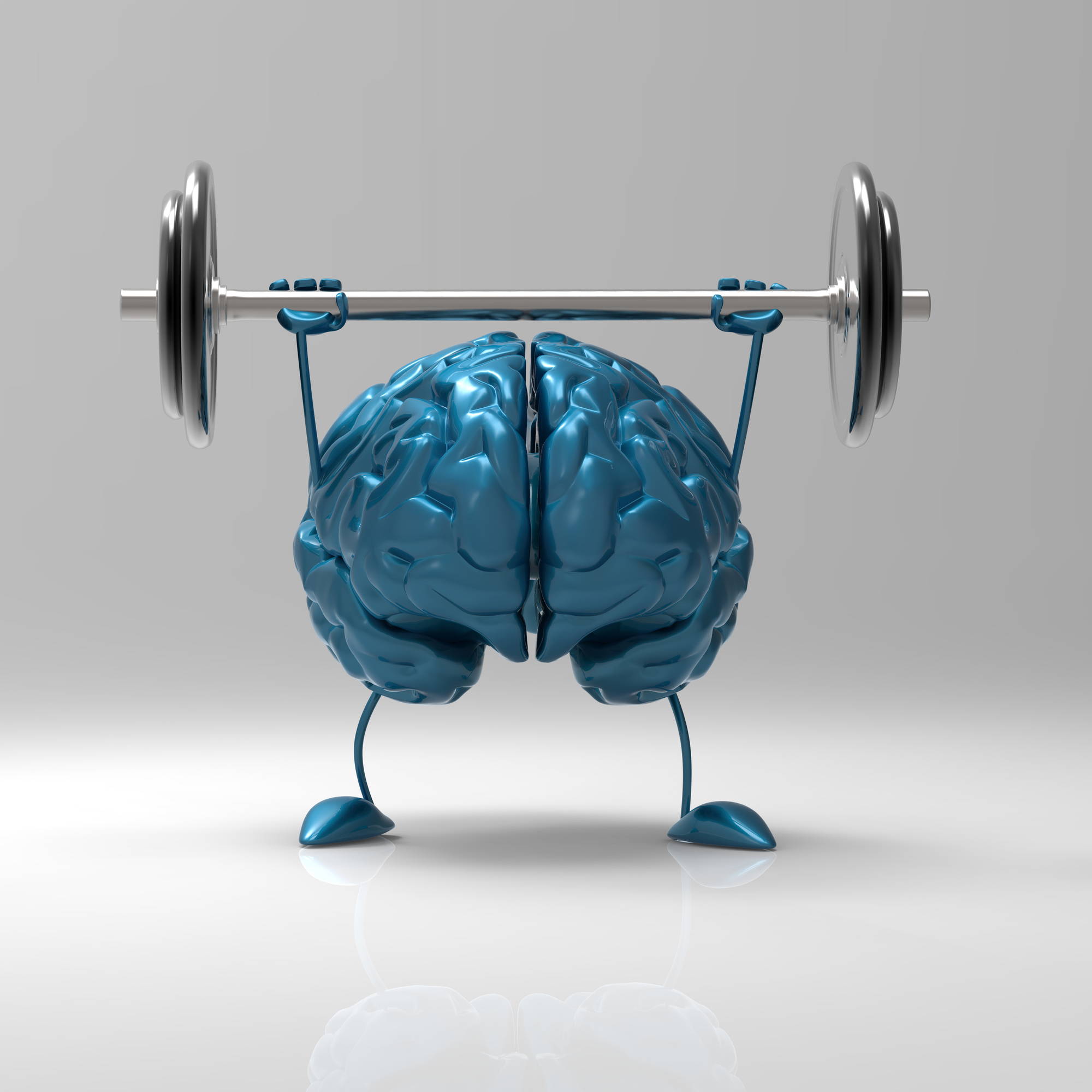 brain lifting weights