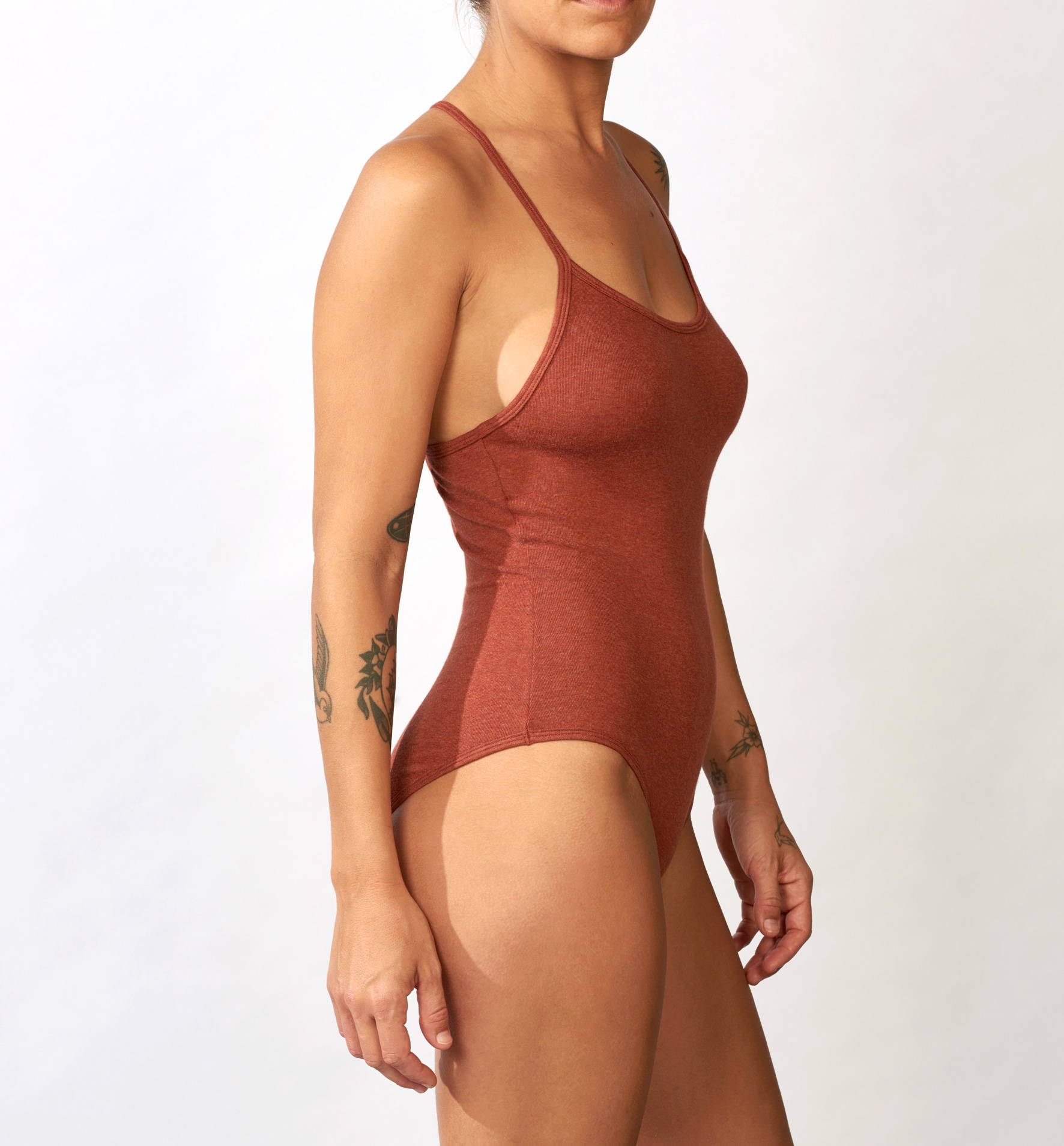 Bodysuit cotton rib