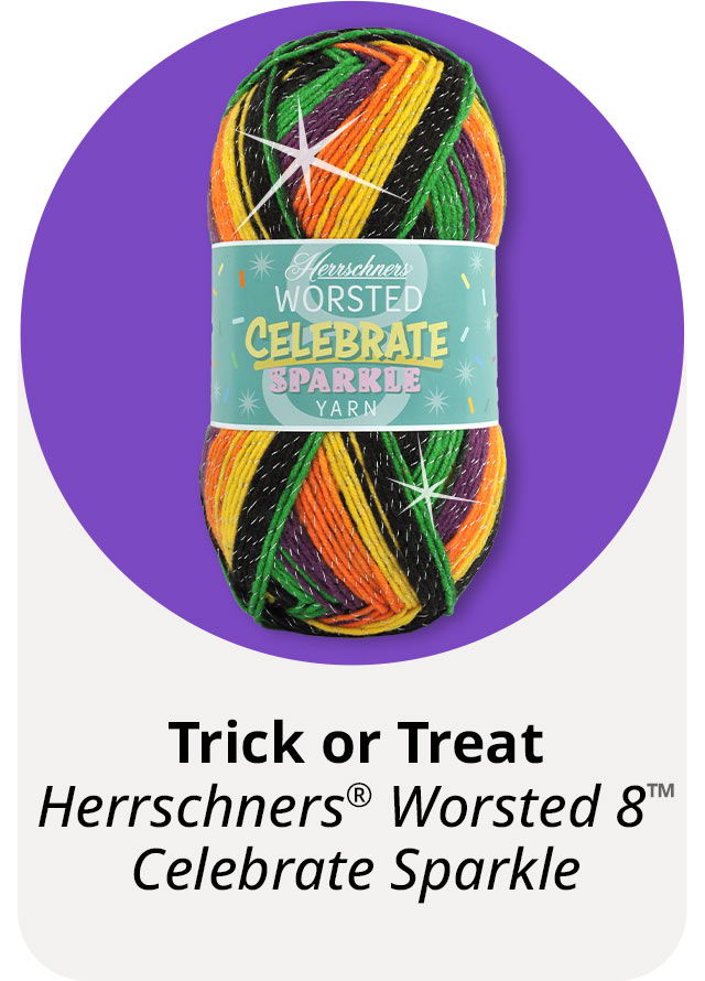 Yarn label featuring colorful strands and 