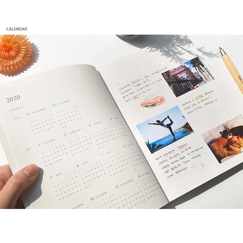 Calendar - O-CHECK 2020 Simple and basic A5 dated weekly planner