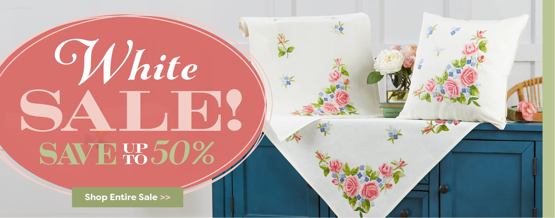 White Sale Save up to 50% on Needlework Projects