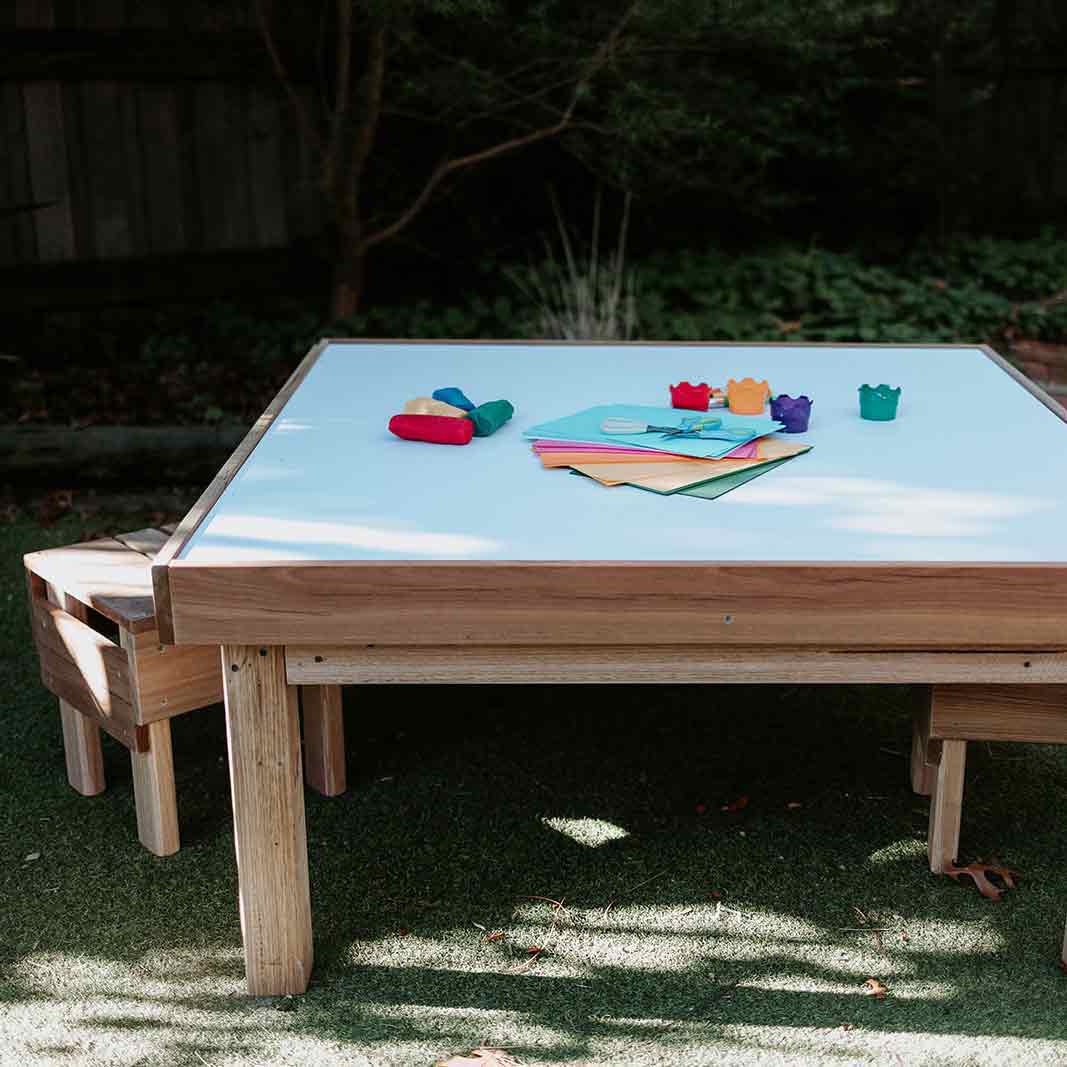 Kids Outdoor Arts and Crafts Table