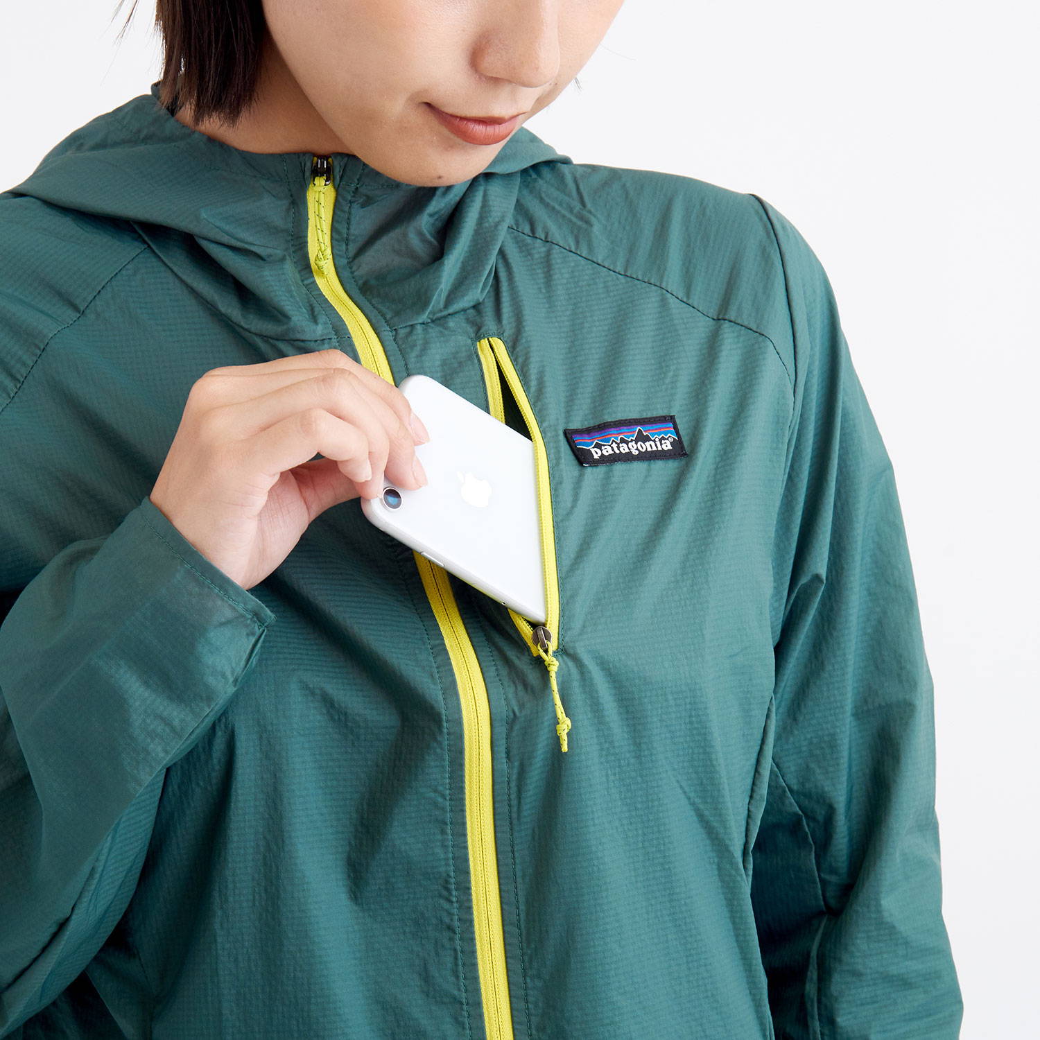 patagonia（パタゴニア）/フーディニジャケット/グリーン/WOMENS