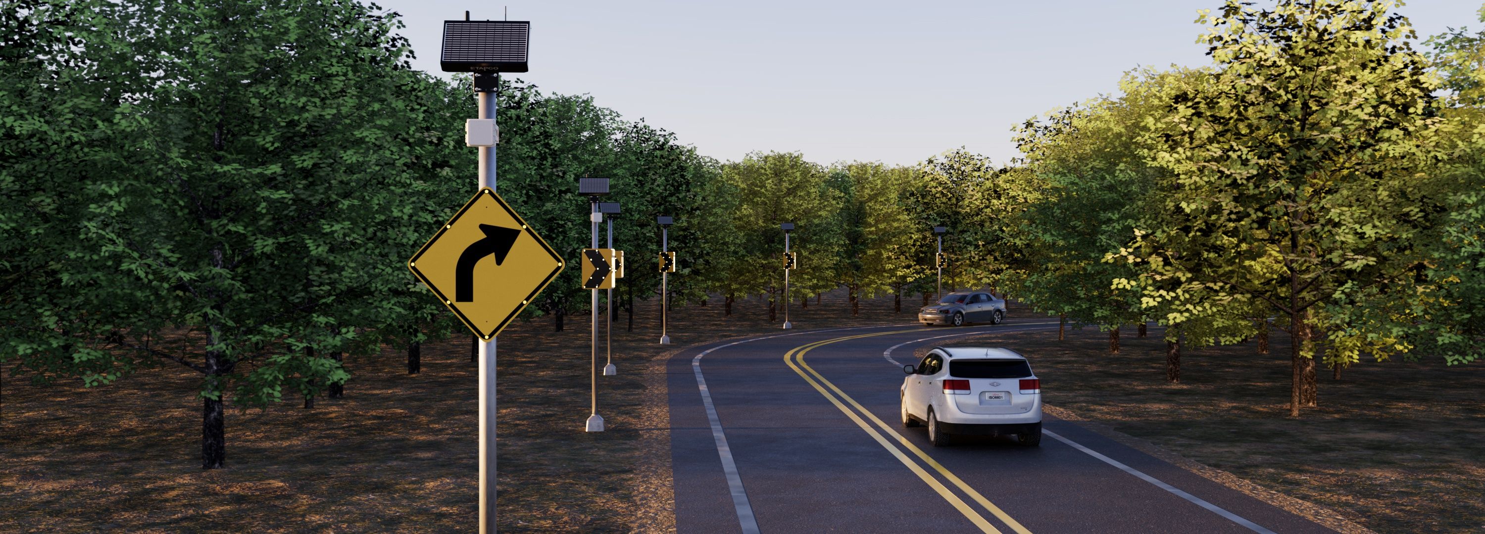 Smart Curve Warning system