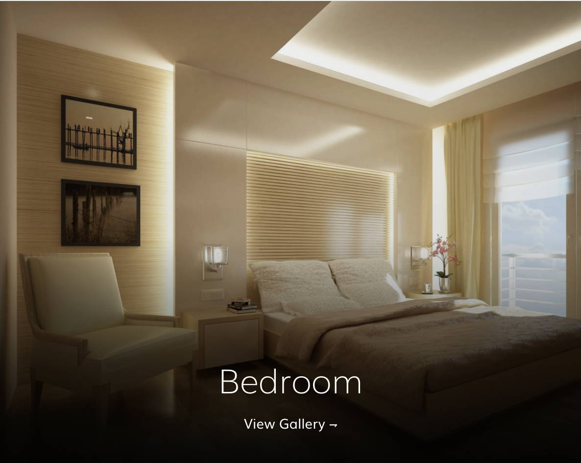 bedroom lighting project gallery with LED strip lights