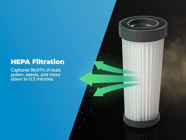Illustration about HEPA filtration.