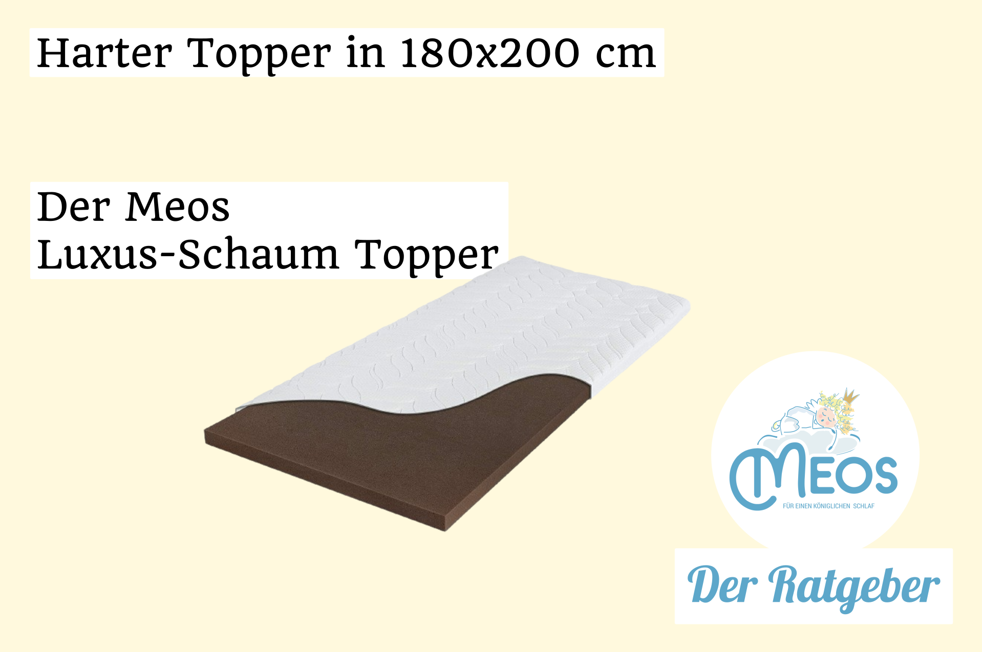 Harter Topper 180x200 cm