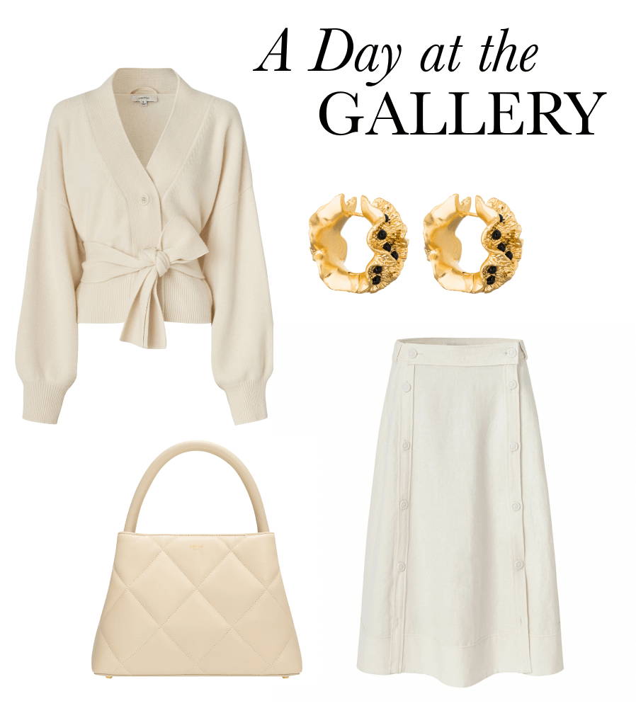 oroton what to wear to the art gallery