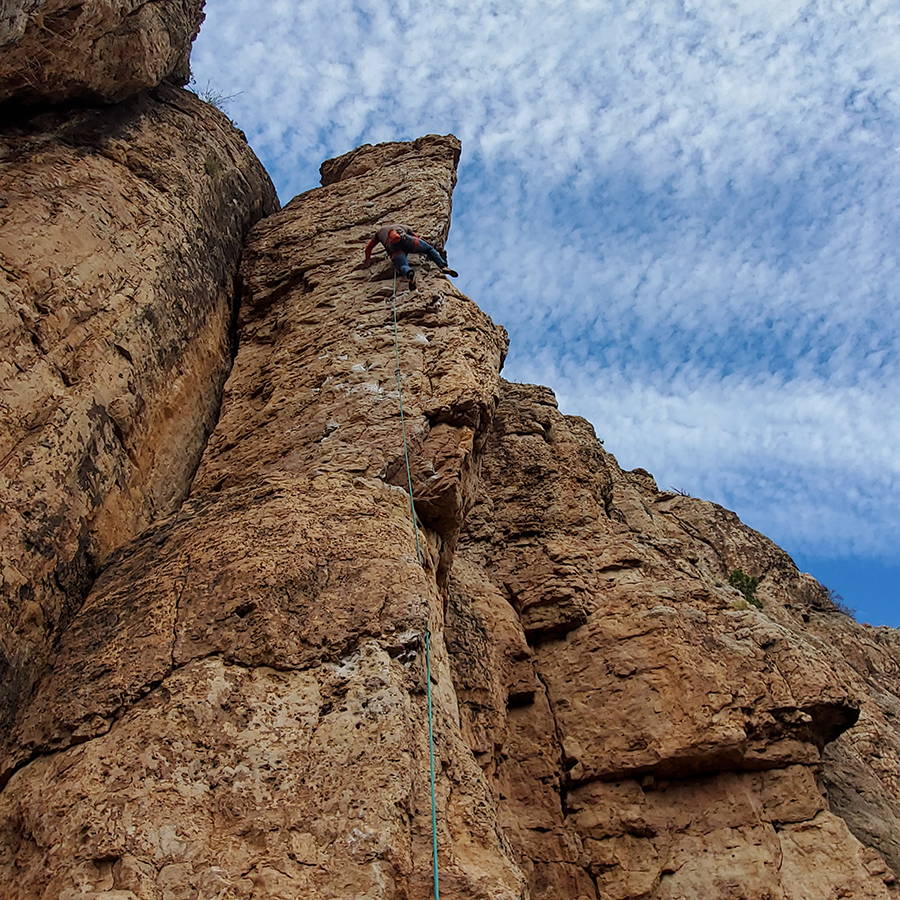 Craggy Climb with Xeros ropes
