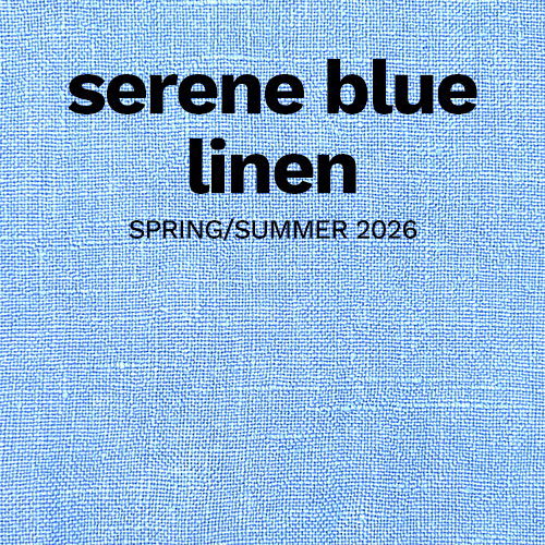 serene blue linen