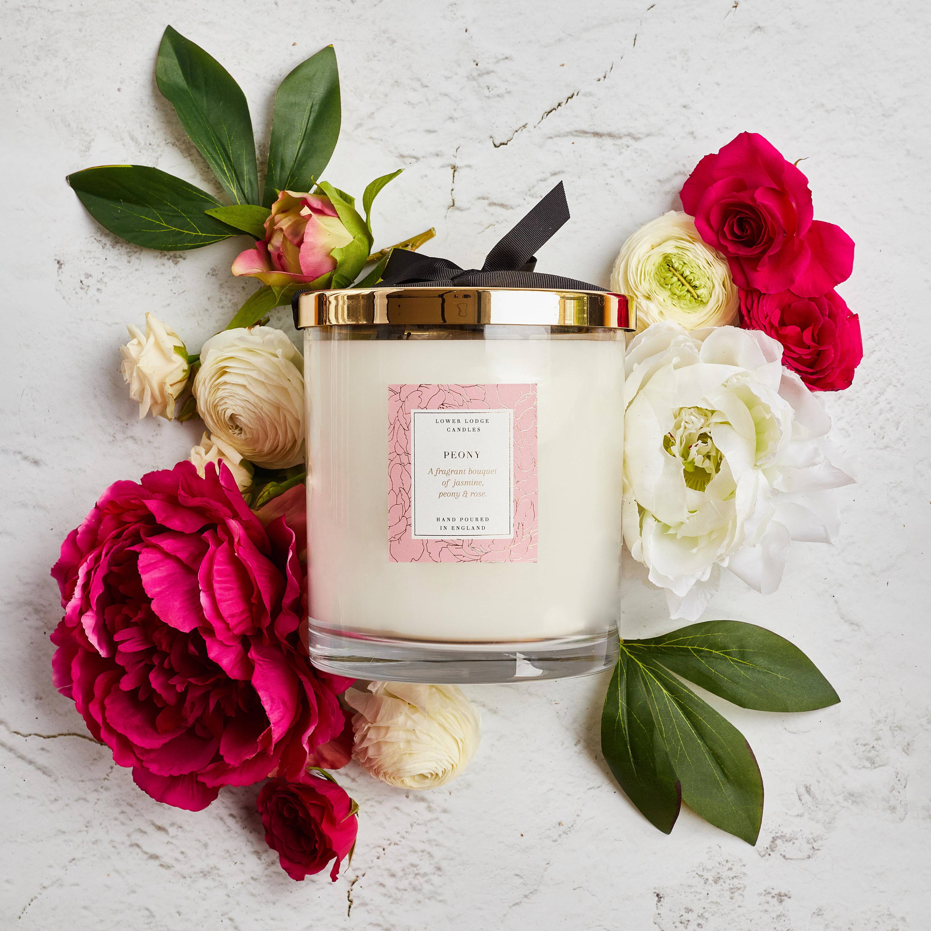 Peony Luxury Scented Candle