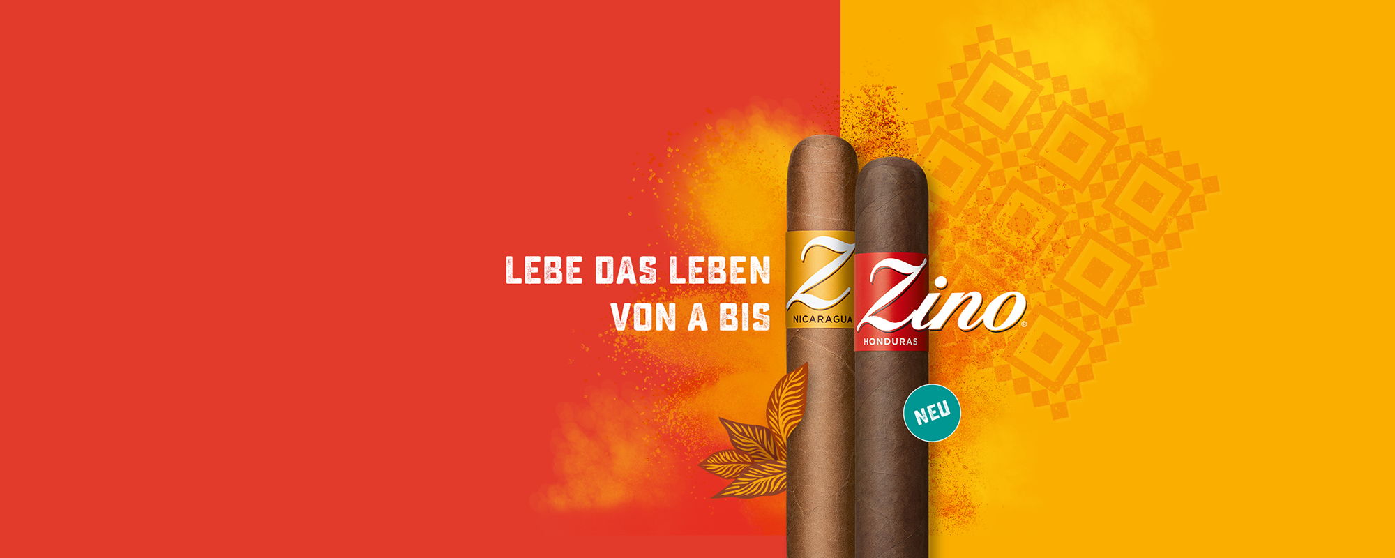 Zino Honduras & Zino Nicaragua Zigarren Hero Banner