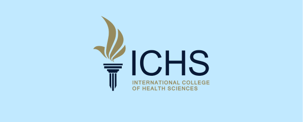 Logo of the International College of Health Sciences (ICHS).