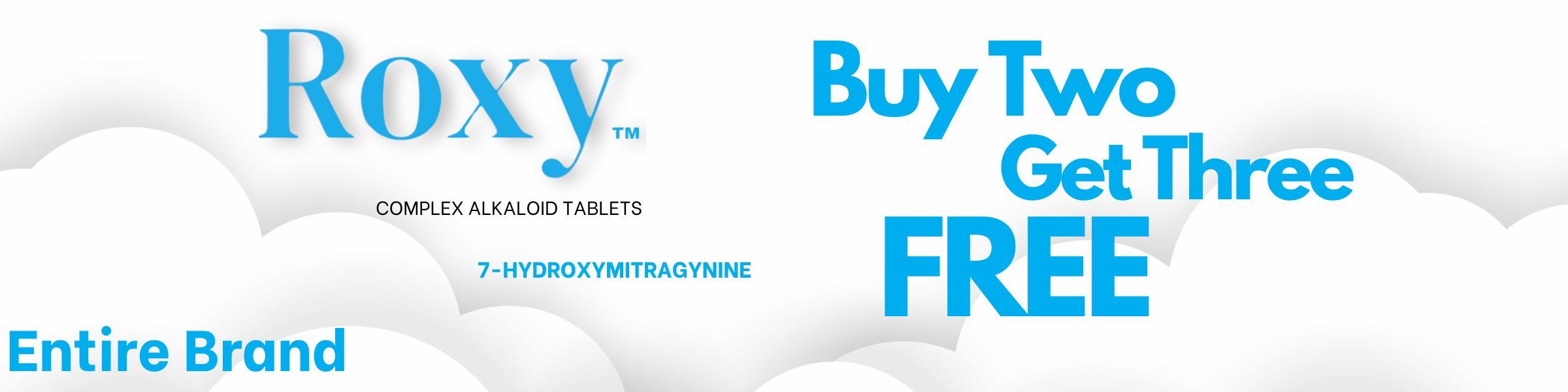 Roxy brand promotion: Buy two, get three free.