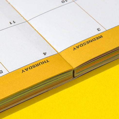 Opens flat - Ardium 2020 Color point dated weekly diary planner