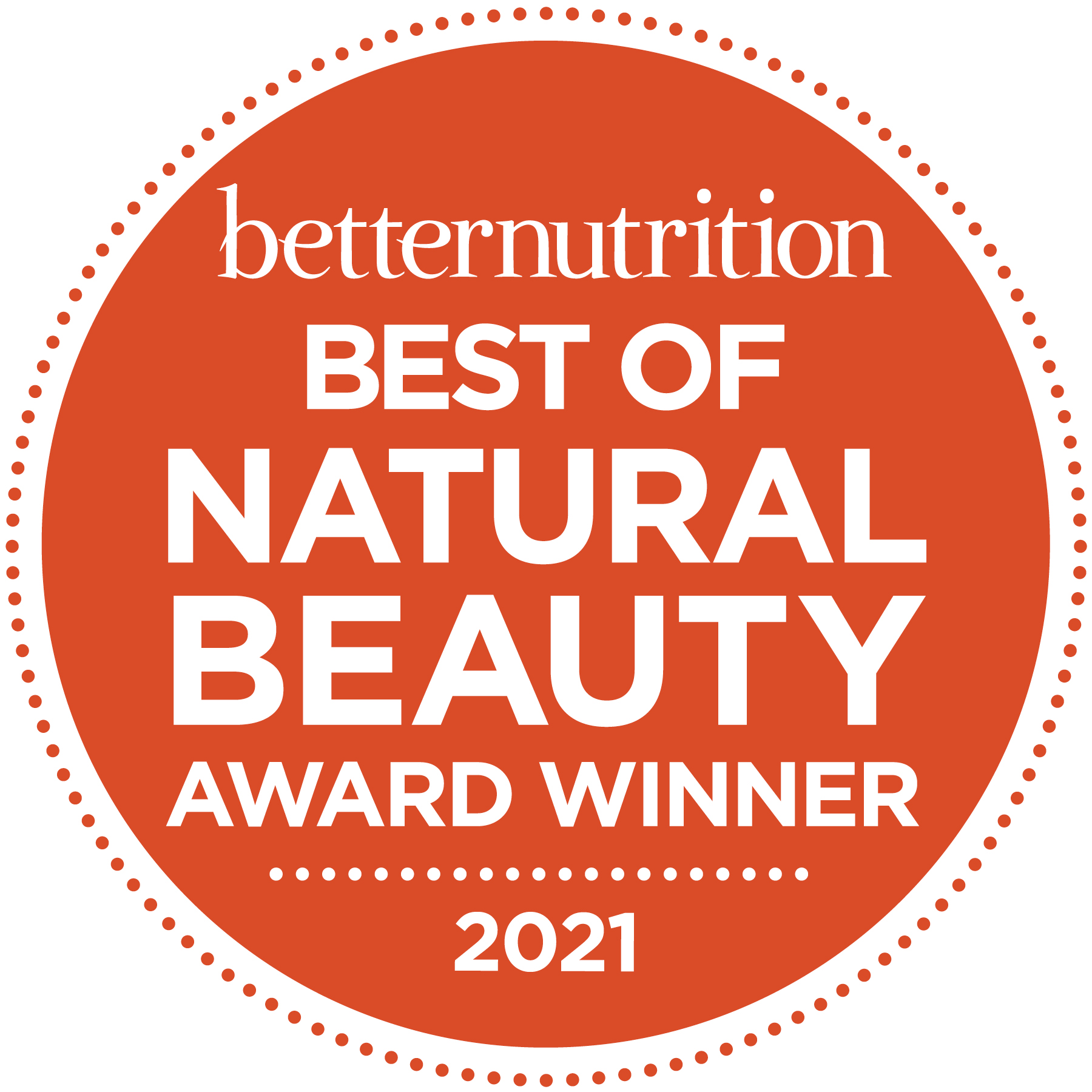 Derma E Product Awards - Natural Beauty Award Winner 2021