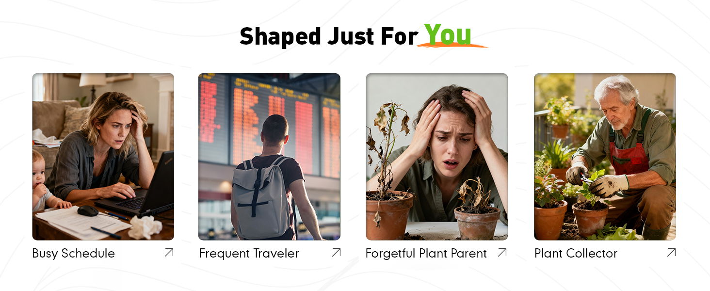 Four images representing personalized experiences or services.