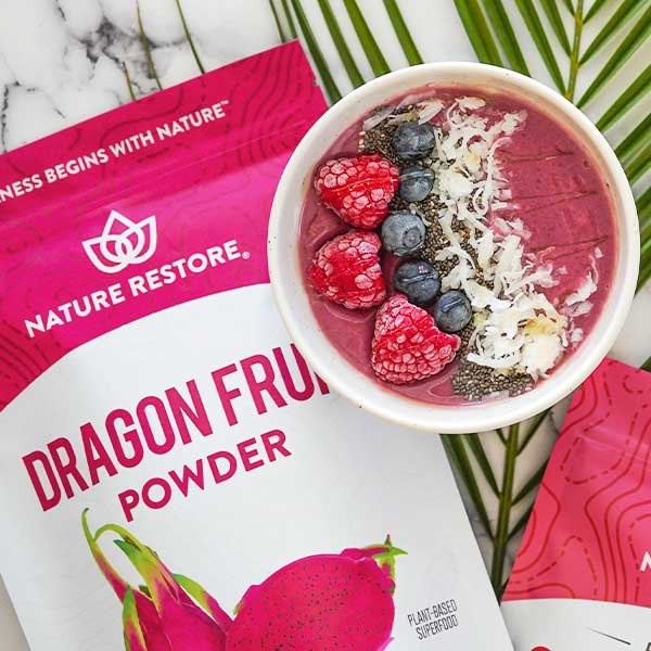 Nature Restore Dragon fruit oats smoothie bowl