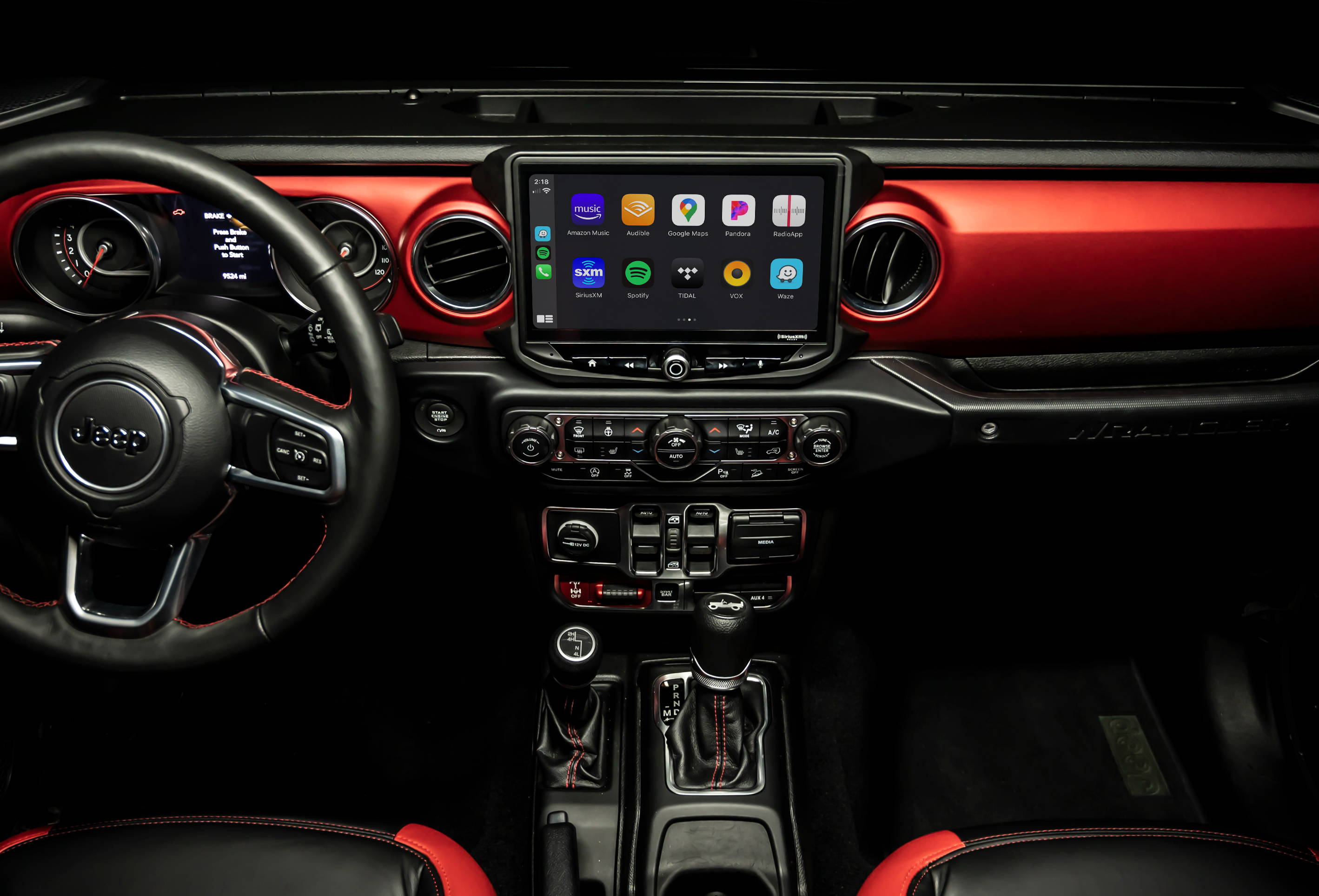 Jeep Wrangler Featuring Apple CarPlay and Android Auto