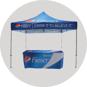 Pepsi Next 10x10 Printed Fast Shade Pop Up Canopy and Table Cover