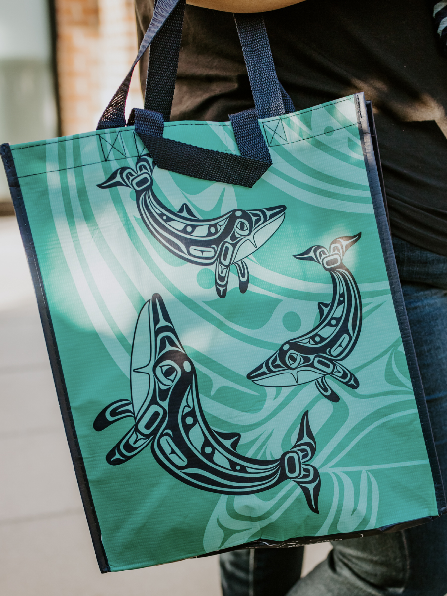 Humpback Whale Large Eco Bag by Gordon White