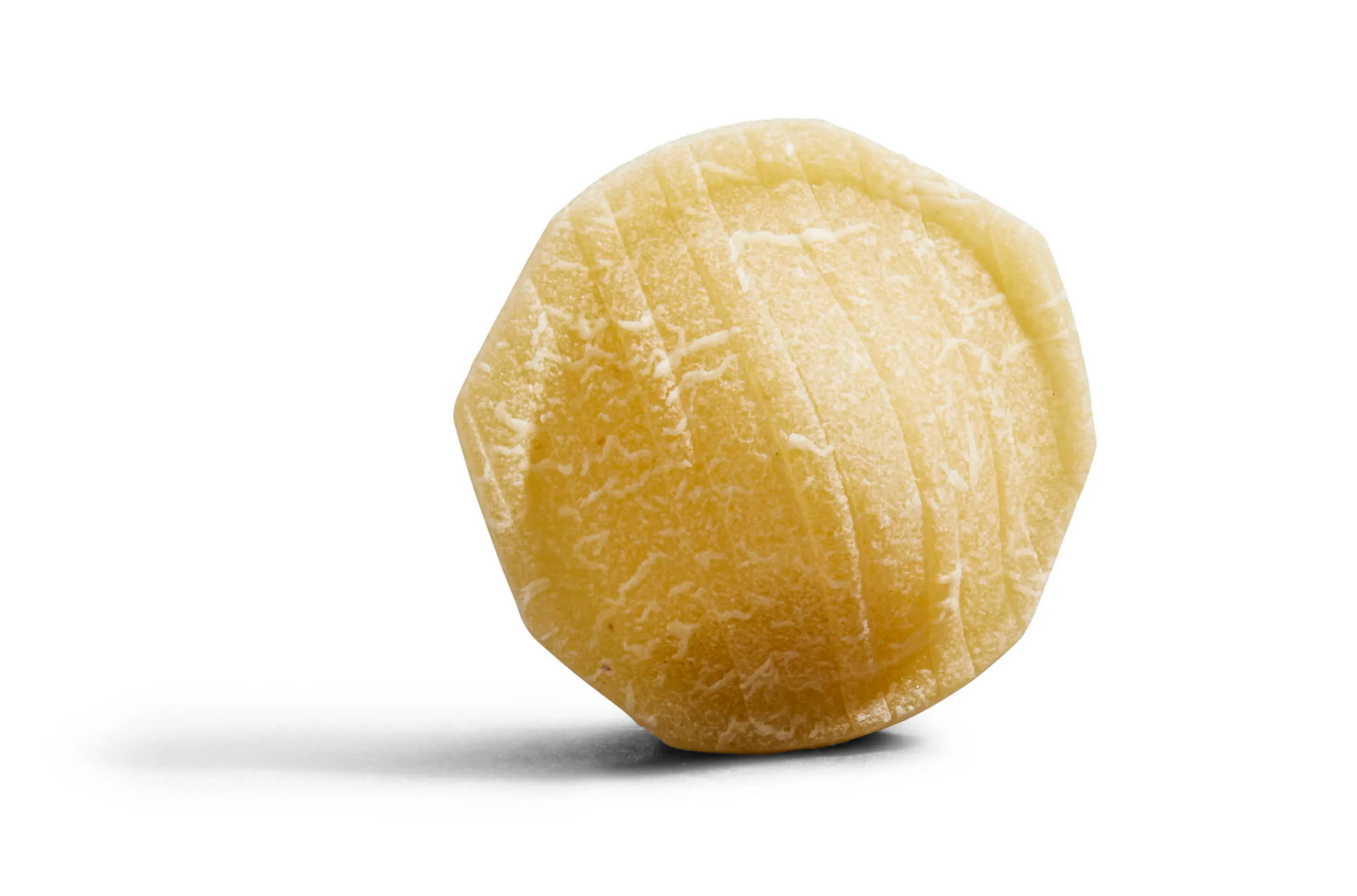 Close-up of orecchiette pasta, showcasing its excellent texture